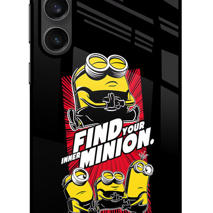 Find your inner Minion Samsung S23 Glass Case