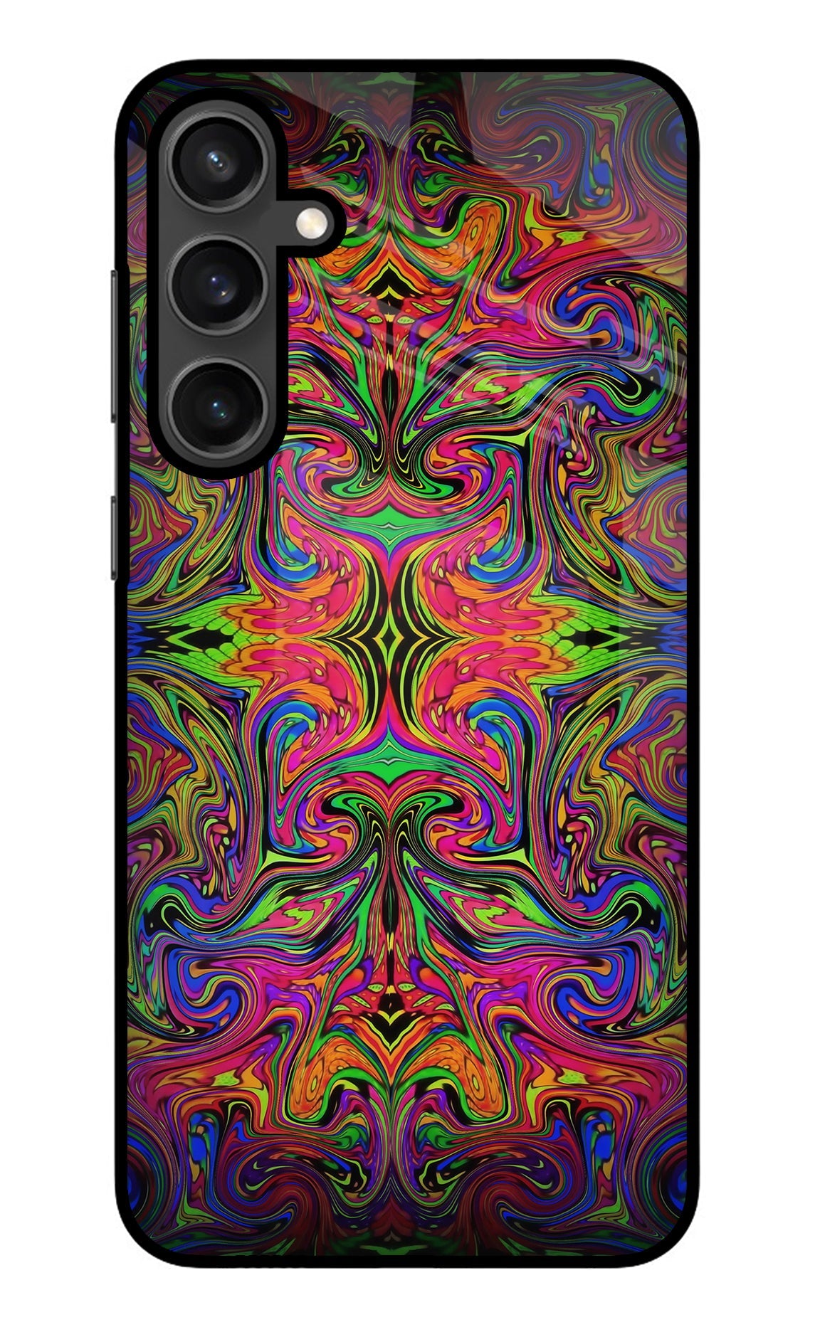 Psychedelic Art Samsung S23 Glass Case