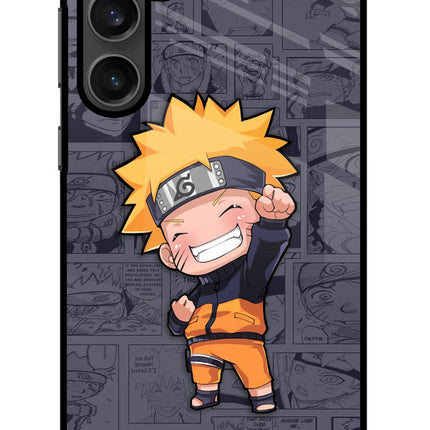 Chota Naruto Samsung S23 Glass Case Back Cover by Casekaro
