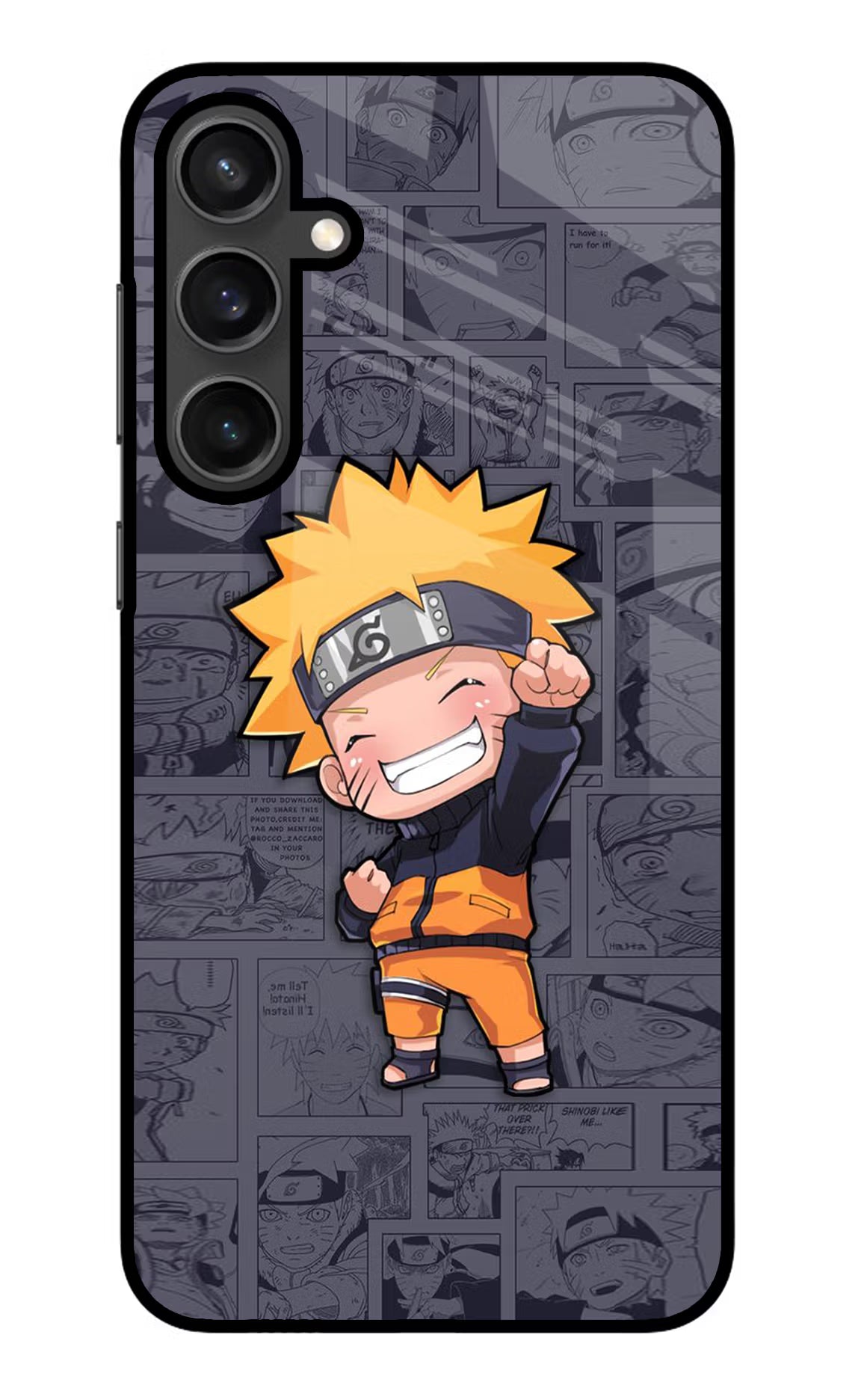 Chota Naruto Samsung S23 Glass Case Back Cover by Casekaro