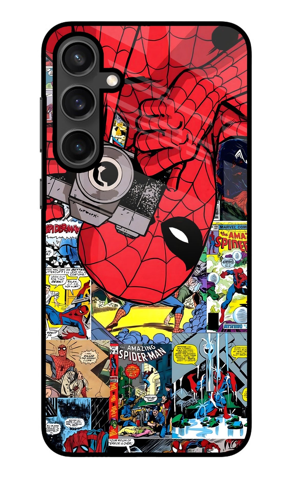 Spider Man Samsung S23 Glass Case