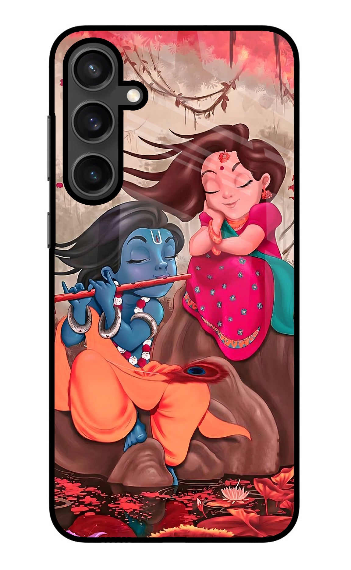 Radhe Krishna Samsung S23 Glass Case