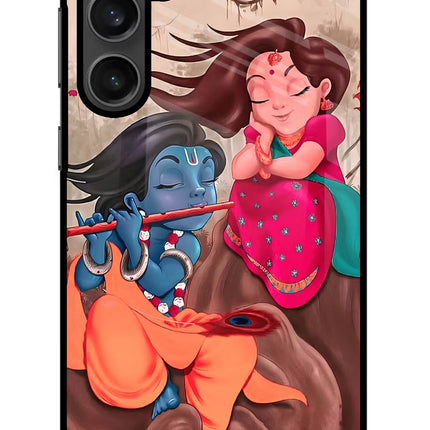 Radhe Krishna Samsung S23 Glass Case