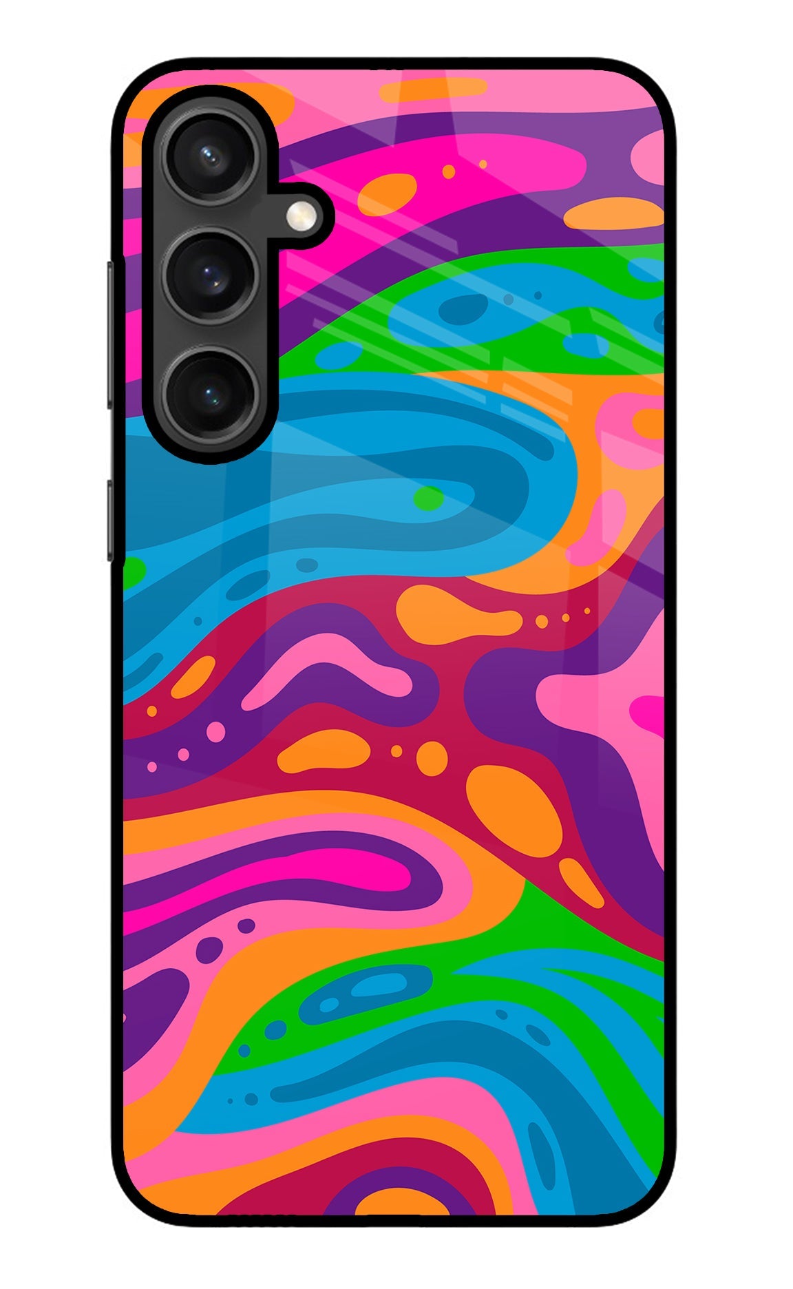 Trippy Pattern Samsung S23 Glass Case