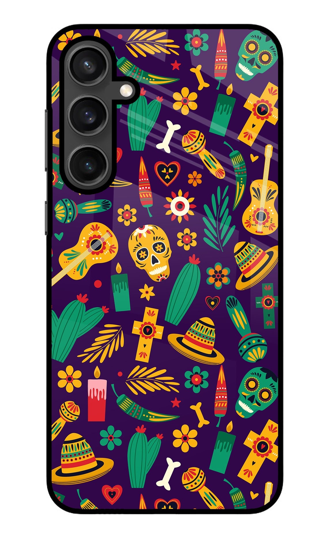 Mexican Artwork Samsung S23 Glass Case