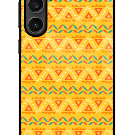 Tribal Pattern Samsung S23 Glass Case