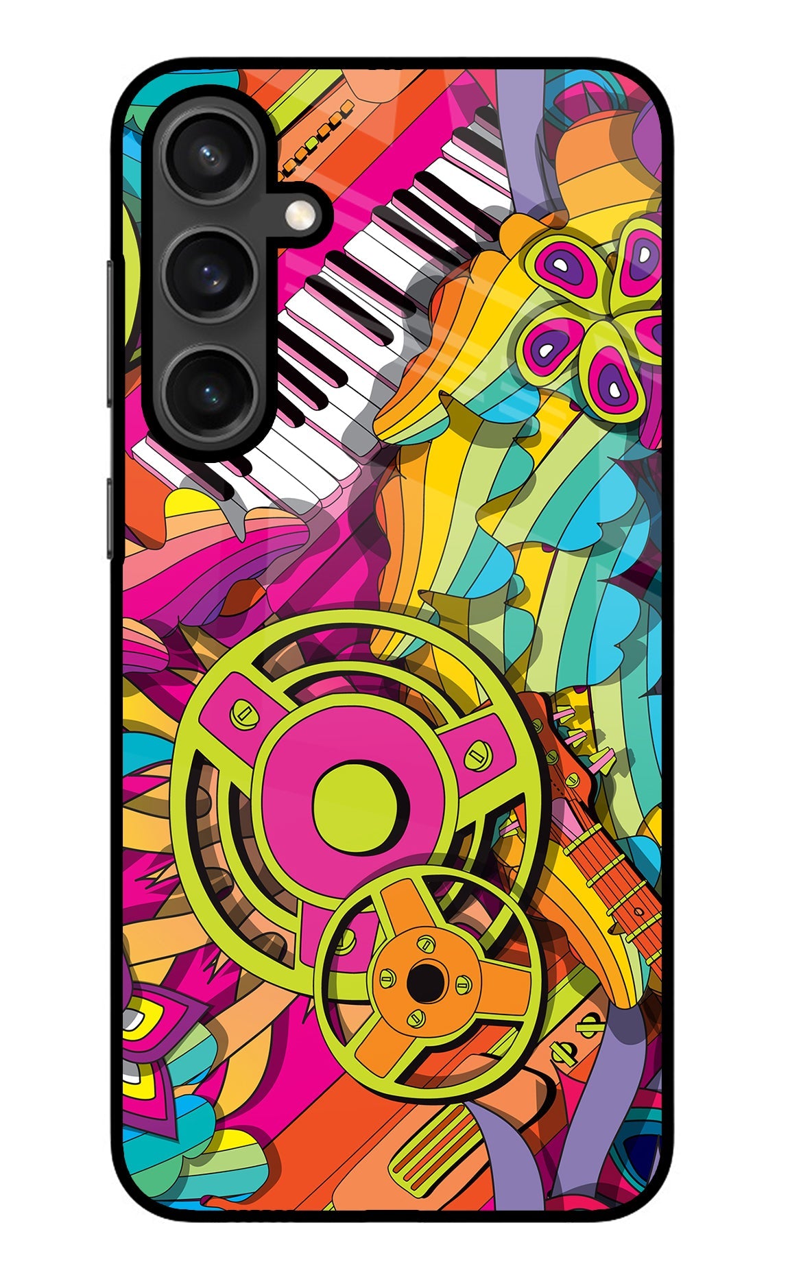 Music Doodle Samsung S23 Glass Case