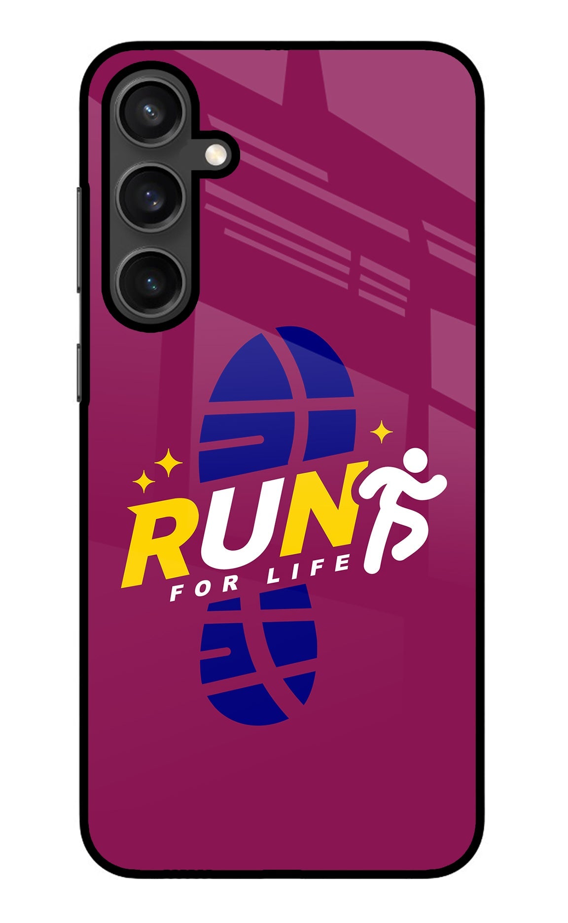 Run for Life Samsung S23 Glass Case
