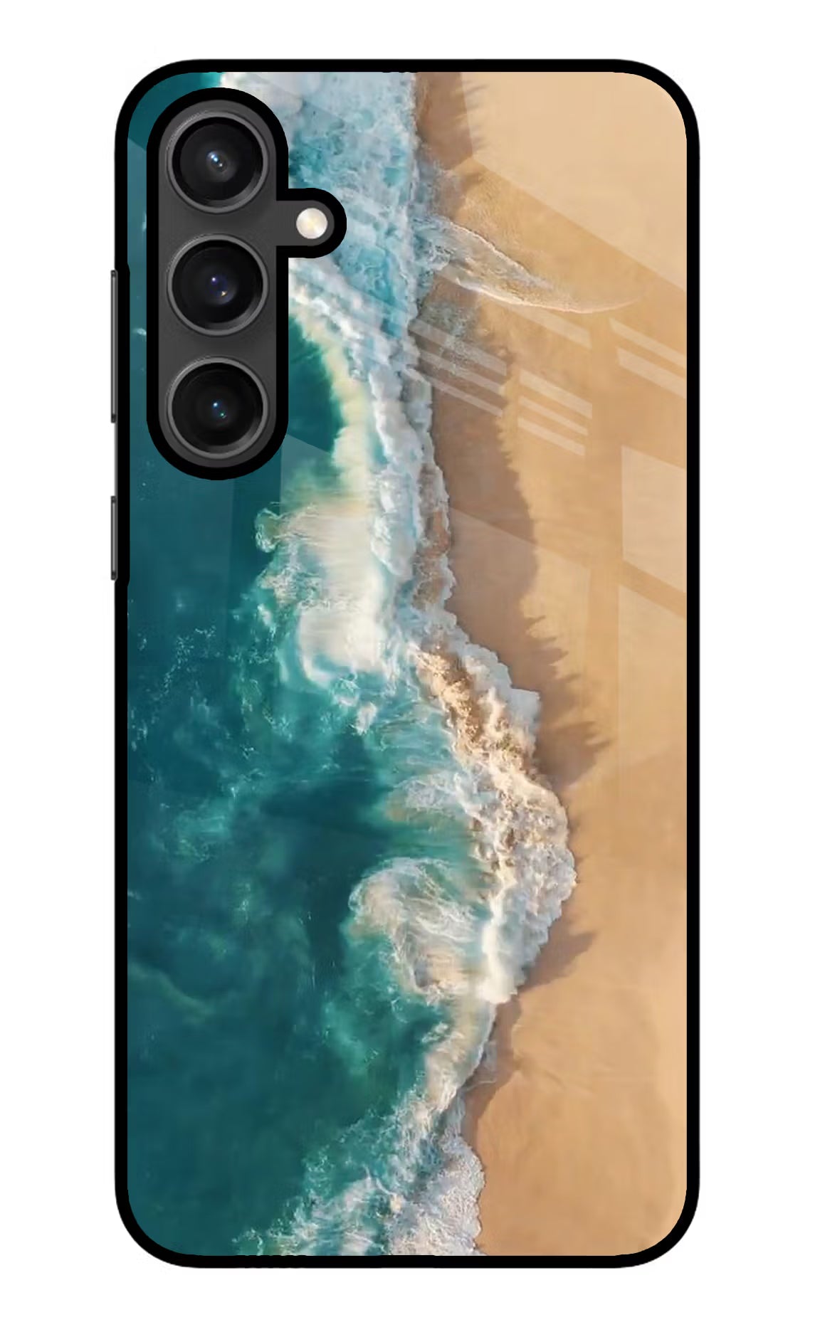 Ocean Beach Samsung S23 Glass Case Back Cover by Casekaro