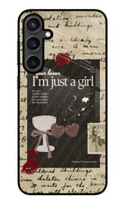 I am just a girl Samsung S23 Glass Case