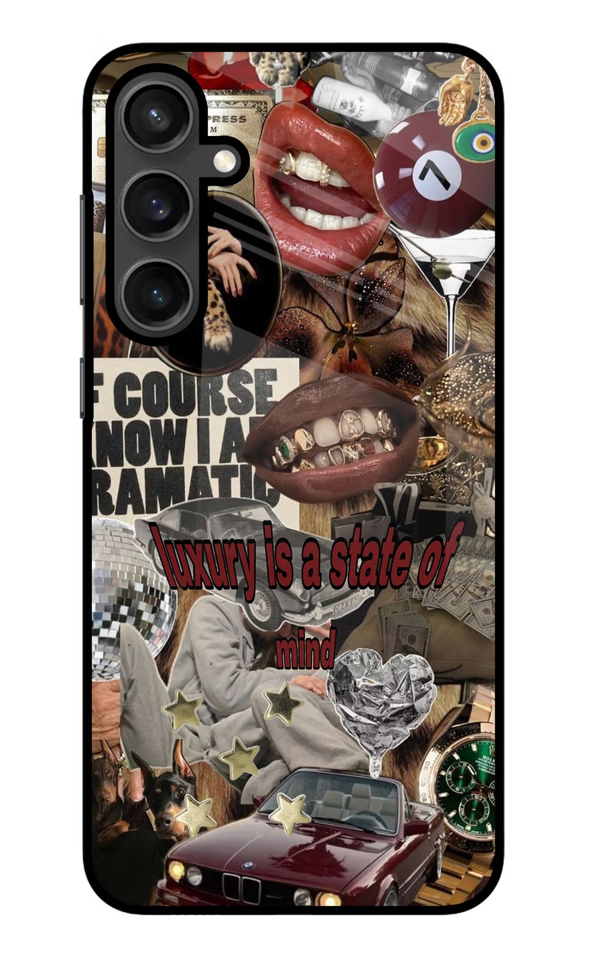Luxury Samsung S23 Glass Case Back Cover by Casekaro