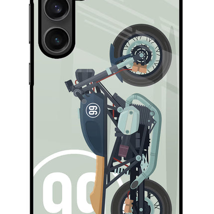 Classic Cafe Racer 99 Samsung S23 Glass Case