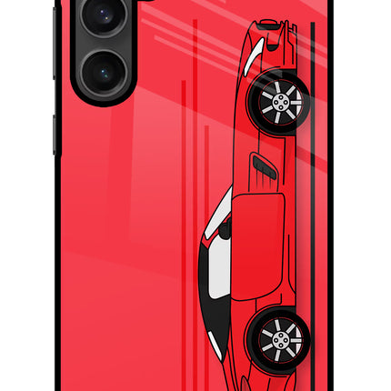 Red Velocity Samsung S23 Glass Case