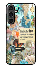 Aquarius Zodiac Samsung S23 Glass Case