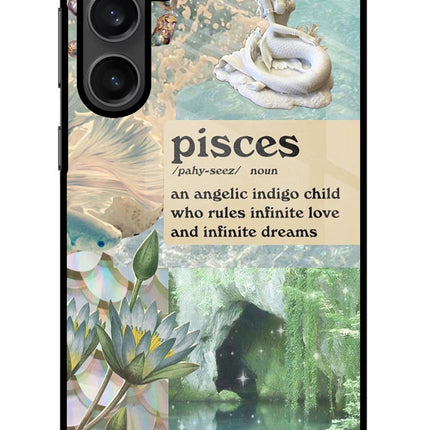 Pisces Zodiac Samsung S23 Glass Case