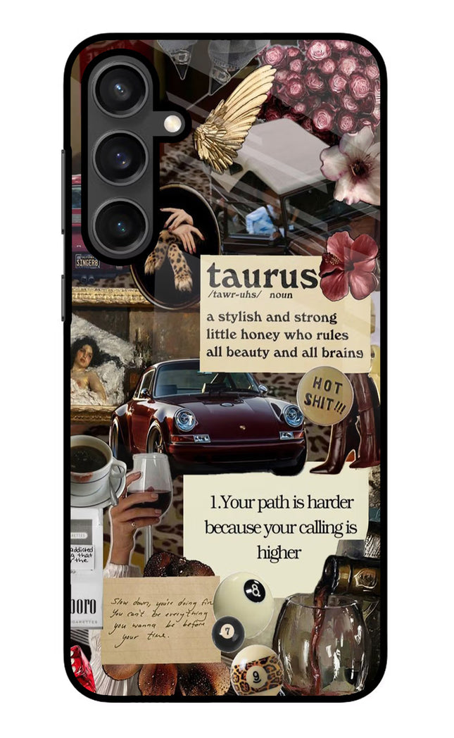 Taurus Zodiac Samsung S23 Glass Case