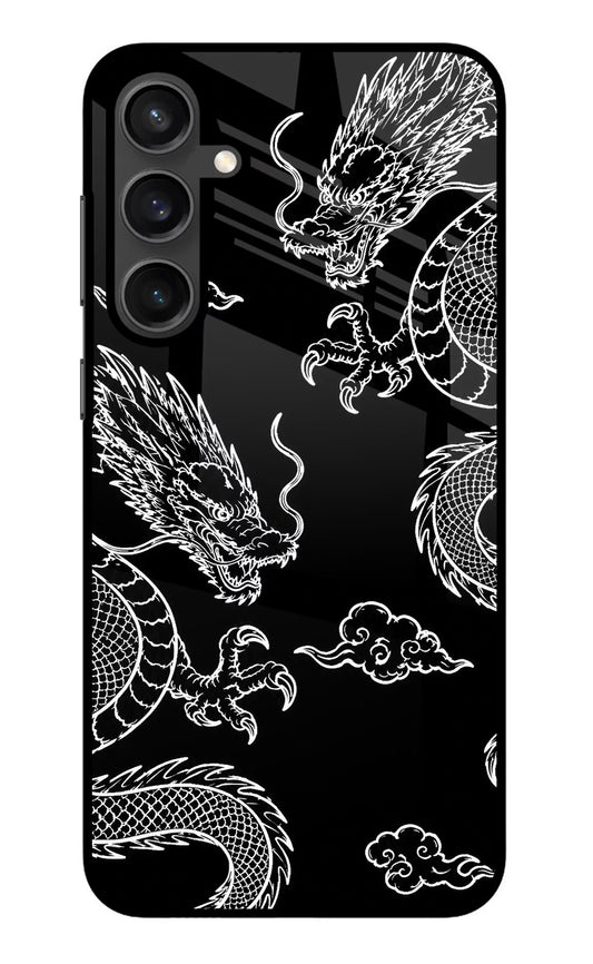 Twin Dragons Samsung S23 Glass Case