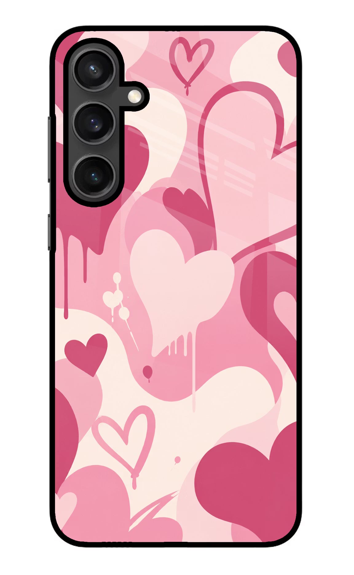 Hearty case Samsung S23 Glass Case Back Cover by Casekaro