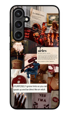 Zodiac Aries Samsung S23 Glass Case