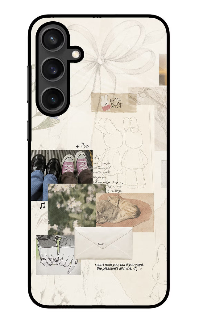 Soft Aesthetic Samsung S23 Glass Case