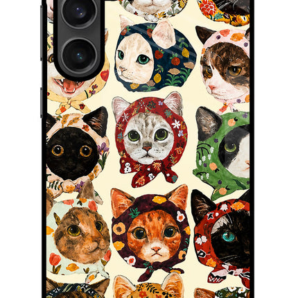 Cool Cat Samsung S23 Glass Case