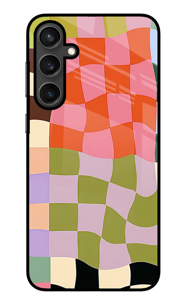 Wavy Grid Samsung S23 Glass Case