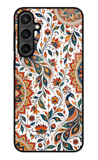 White Mayura Samsung S23 Glass Case