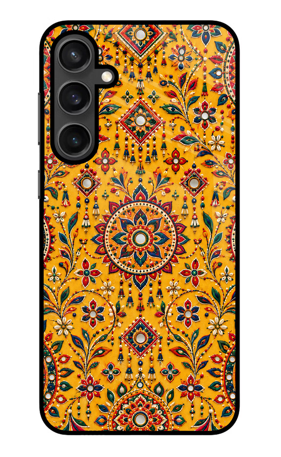 Sunlit Aura Samsung S23 Back Cover, Glass case