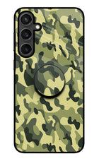 Camouflage Samsung S23 Glass Case