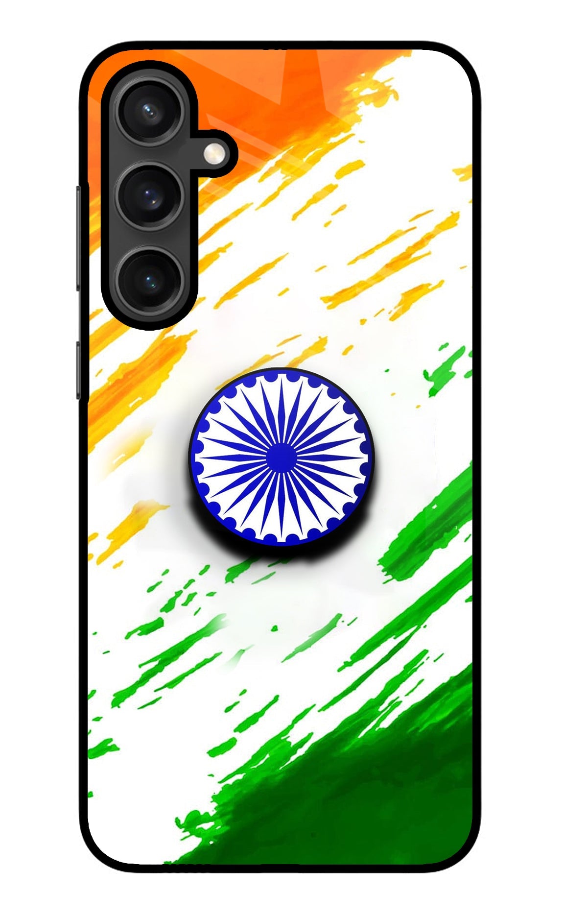 Indian Flag Ashoka Chakra Samsung S23 Pop Case