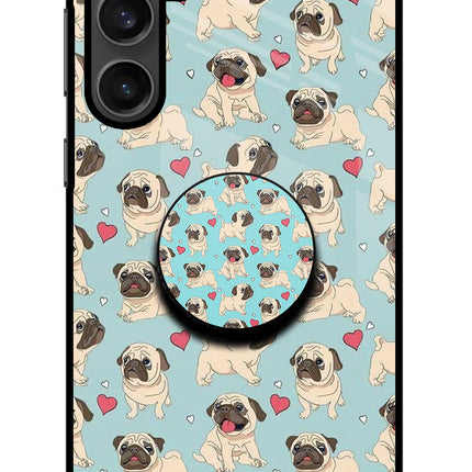 Pug Dog Samsung S23 Glass Case