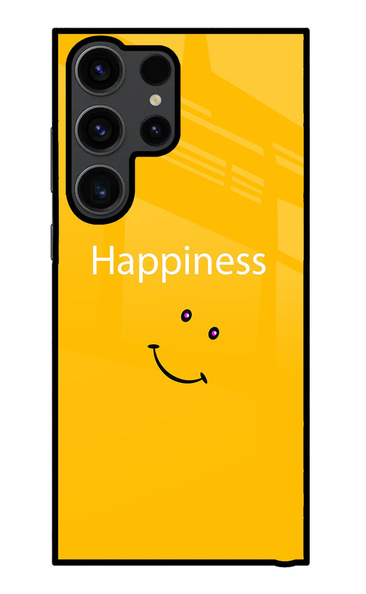 Happiness With Smiley Samsung S23 Ultra Glass Case
