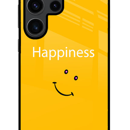 Happiness With Smiley Samsung S23 Ultra Glass Case
