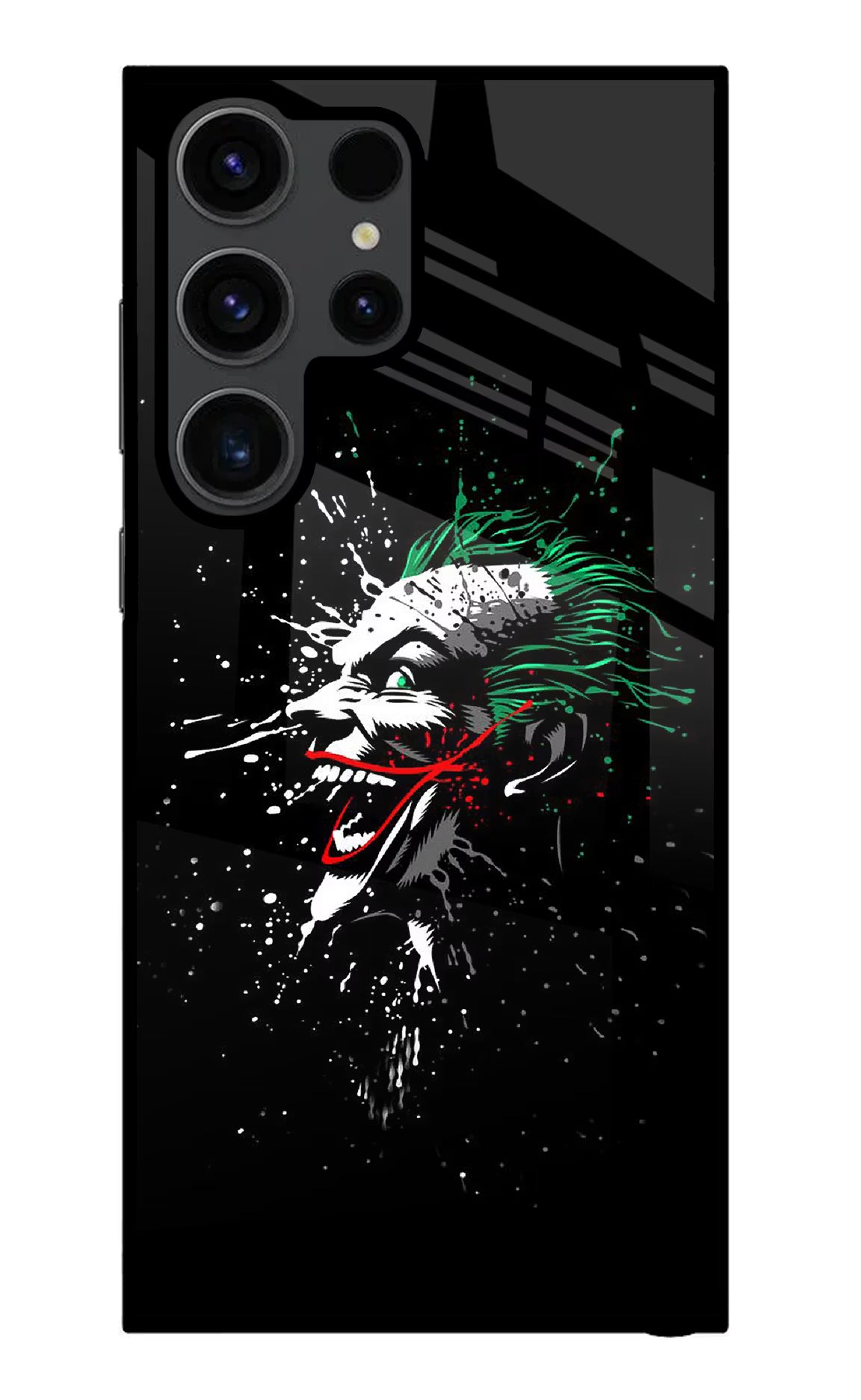 Joker Samsung S23 Ultra Glass Case Back Cover by Casekaro