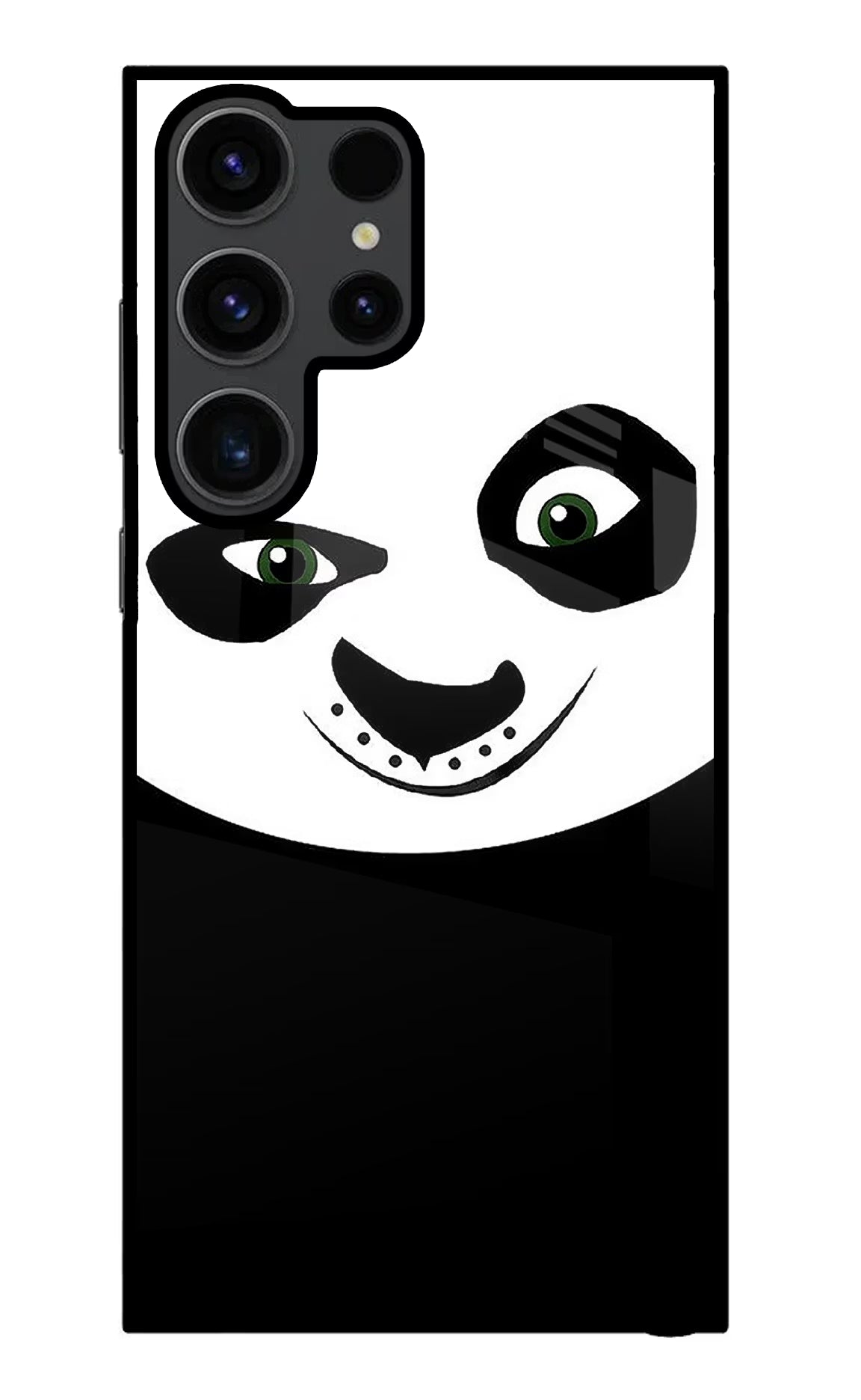 Panda Samsung S23 Ultra Glass Case Back Cover by Casekaro