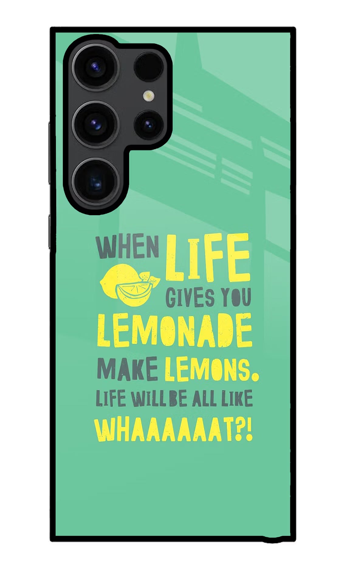 Quote Samsung S23 Ultra Glass Case Back Cover by Casekaro