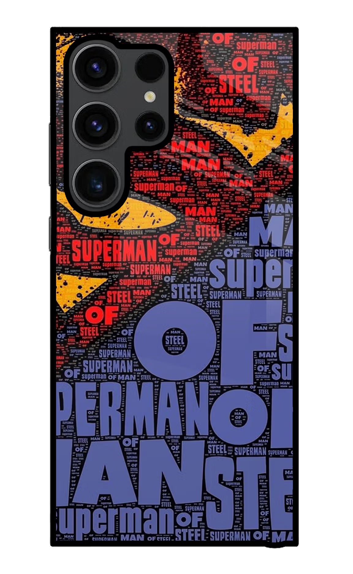 Superman Samsung S23 Ultra Glass Case Back Cover by Casekaro