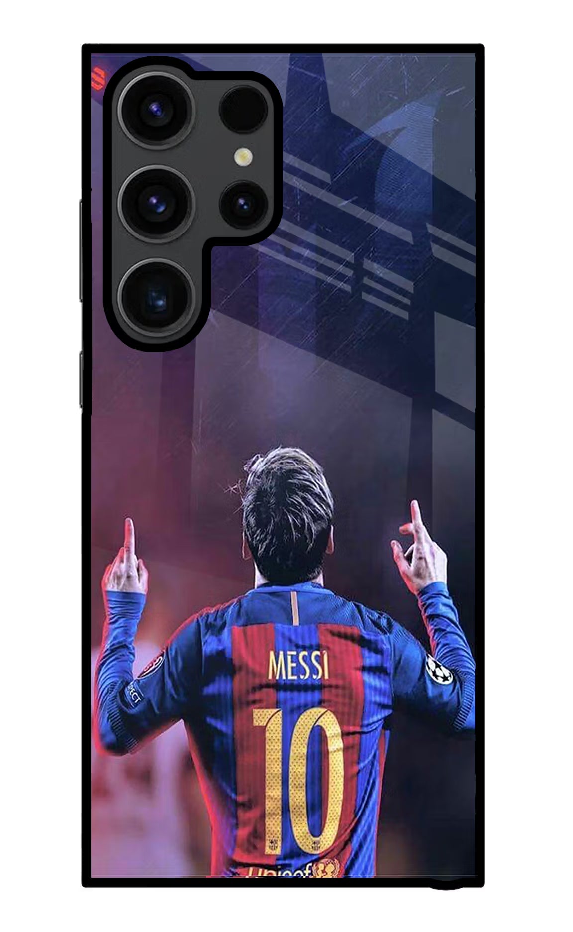 Messi Samsung S23 Ultra Glass Case Back Cover by Casekaro