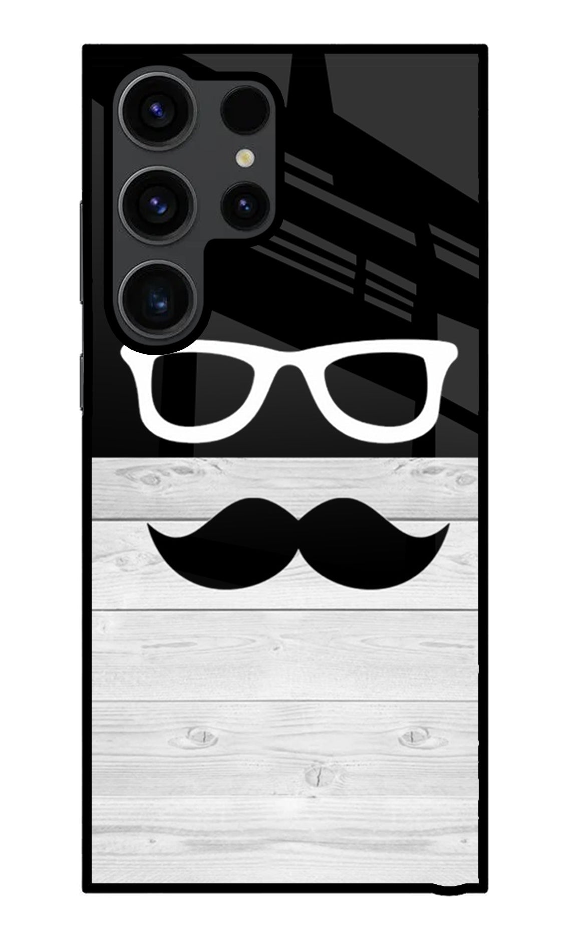 Mustache Samsung S23 Ultra Glass Case