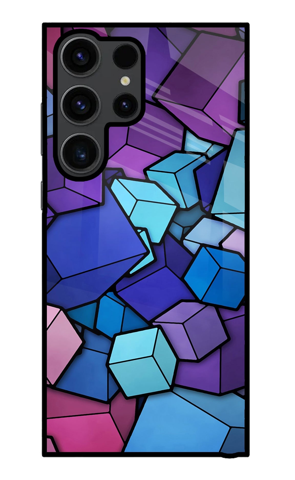 Cubic Abstract Samsung S23 Ultra Glass Case