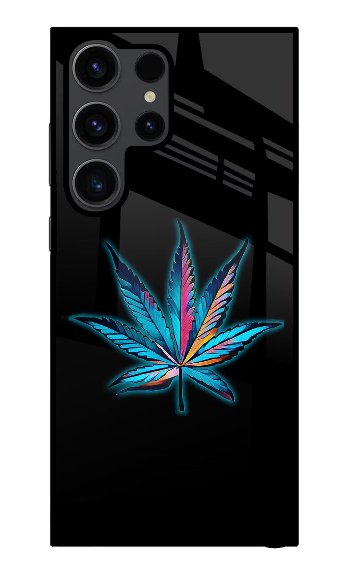 Weed Samsung S23 Ultra Glass Case Back Cover by Casekaro