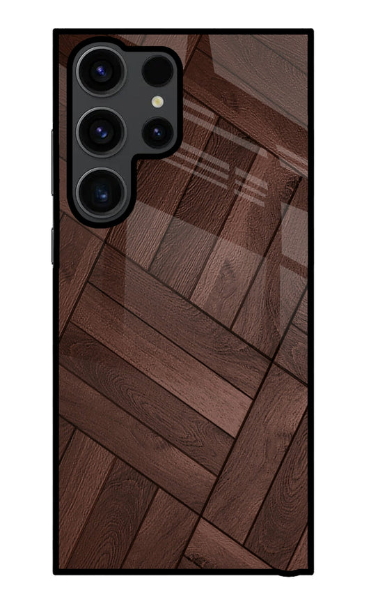Wooden Texture Design Samsung S23 Ultra Glass Case