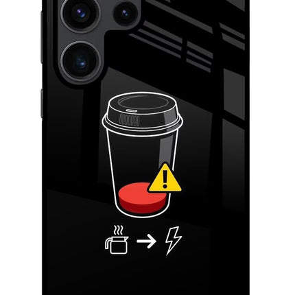 Coffee Samsung S23 Ultra Glass Case Back Cover by Casekaro