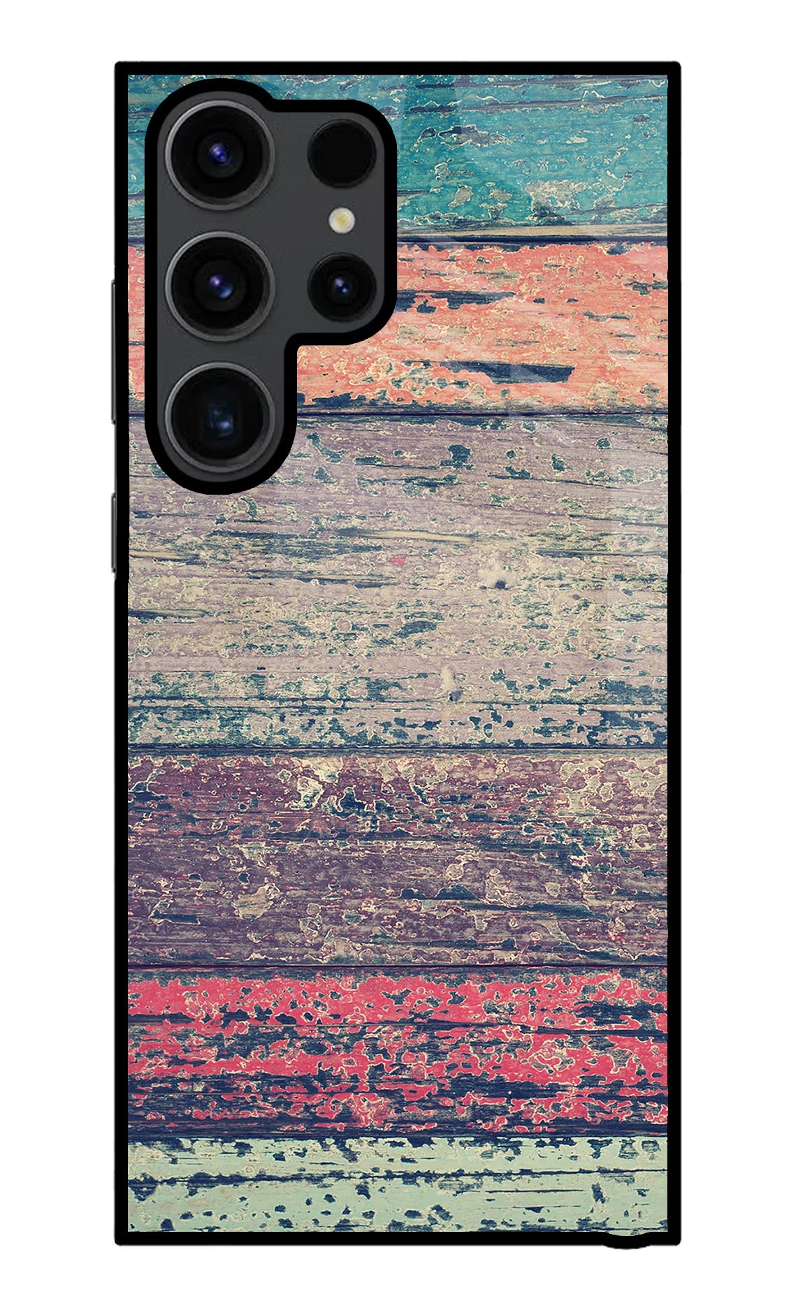 Colourful Wall Samsung S23 Ultra Glass Case Back Cover by Casekaro