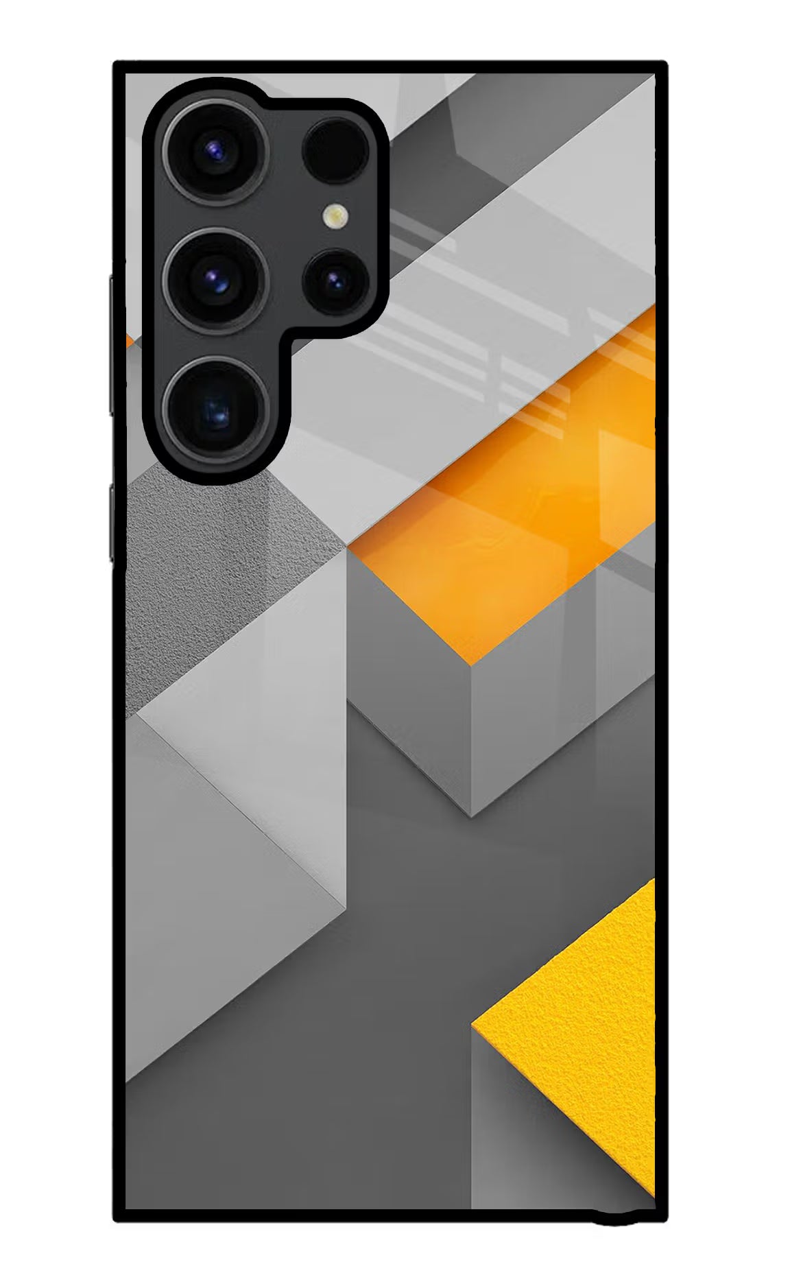 Abstract Samsung S23 Ultra Glass Case Back Cover by Casekaro