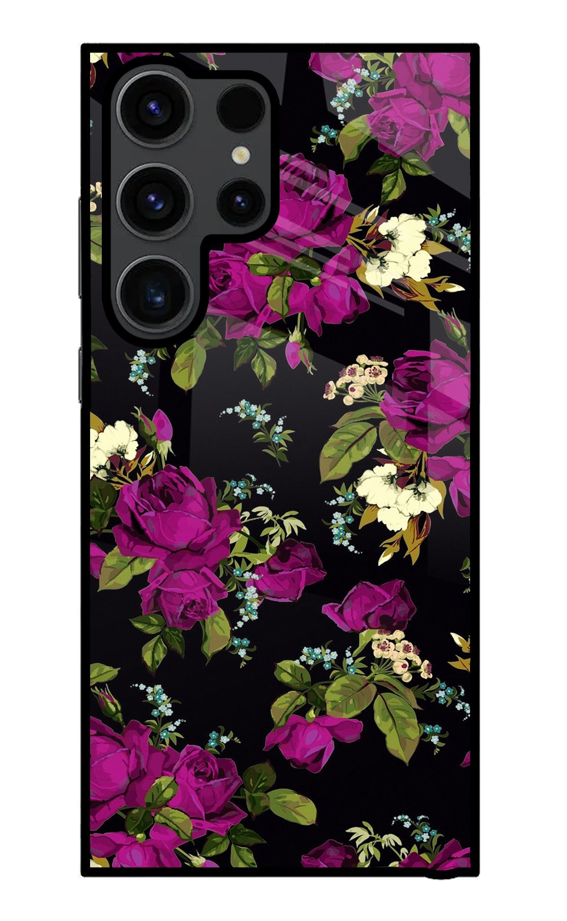 Flowers Samsung S23 Ultra Glass Case