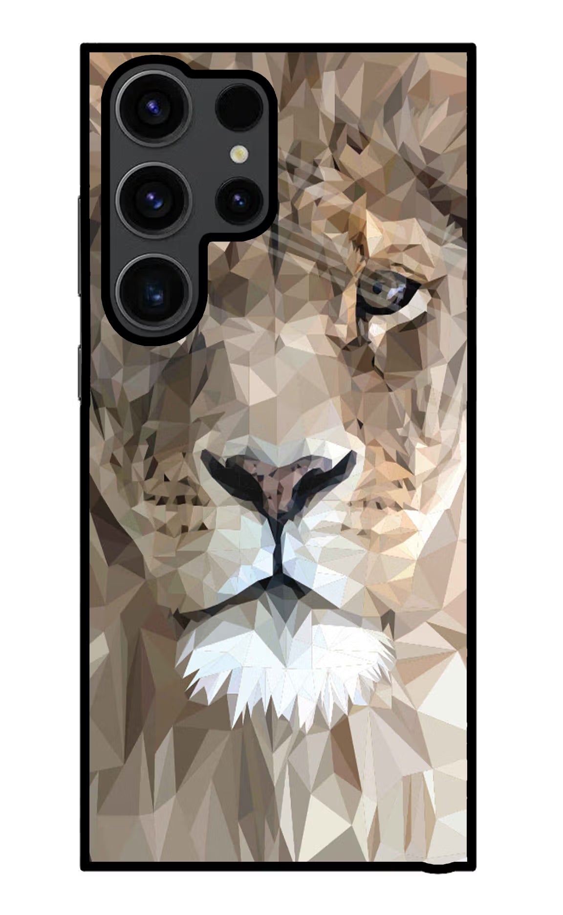 Lion Art Samsung S23 Ultra Glass Case Back Cover by Casekaro