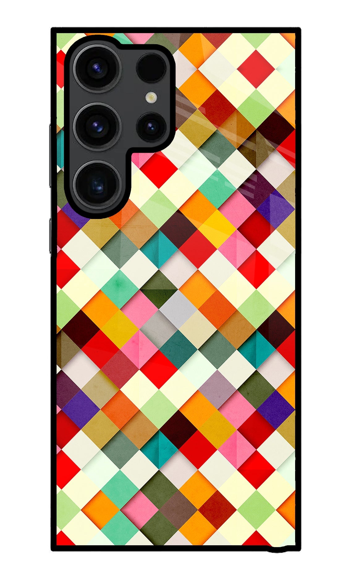 Geometric Abstract Colorful Samsung S23 Ultra Back Cover