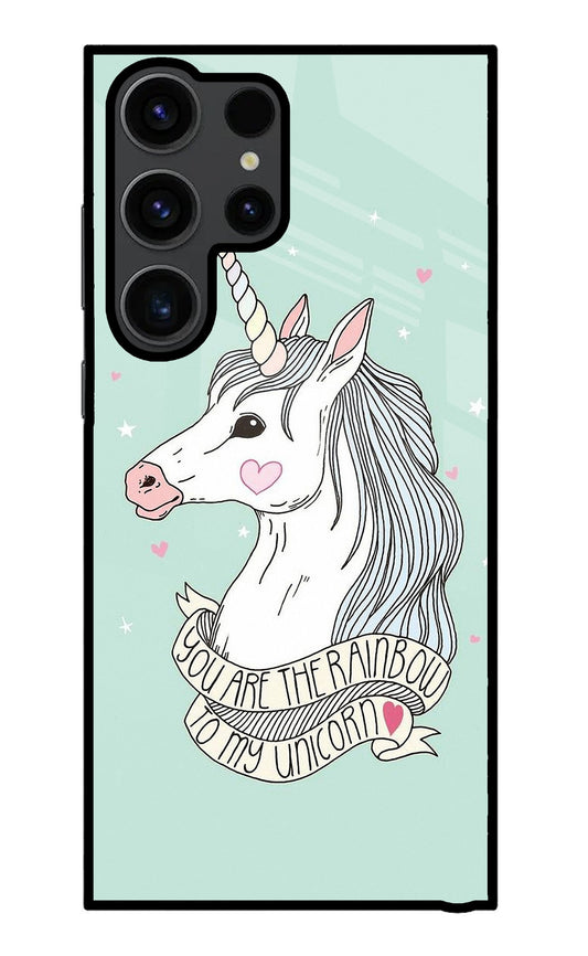 Unicorn Wallpaper Samsung S23 Ultra Glass Case