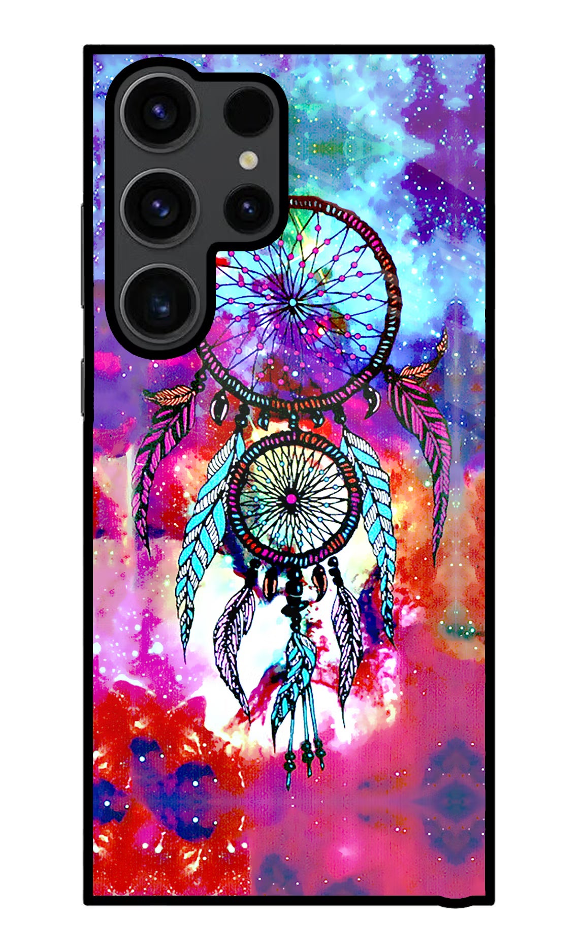 Dream Catcher Abstract Samsung S23 Ultra Glass Case Back Cover by Casekaro